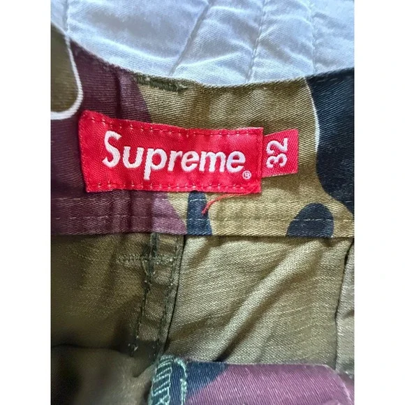 Supreme Camo Cargo Shorts Streetwear Casual Fashion Size 32 - Picture 5 of 5